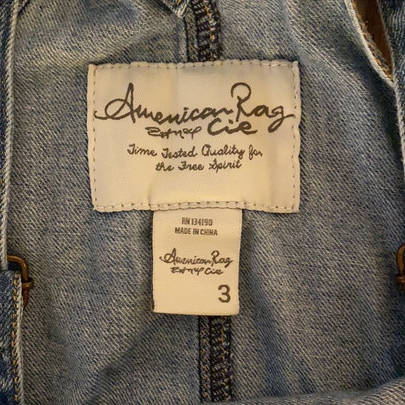 American Rag Destroyed Overalls - Picture 4 of 4